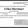 Moeckesch Erika 1919-2001 Todesanzeige